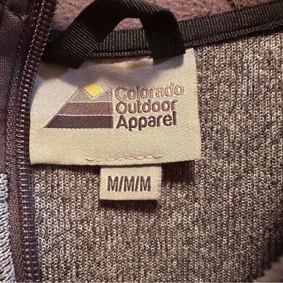 Colorado Outdoor Apparel Men’s Grey Fleece Zip Up Hoodie with pockets Medium - Picture 3 of 8